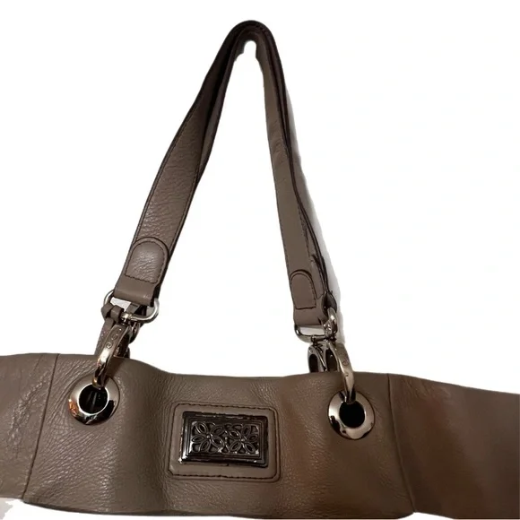 BRIGHTON Color Block Stripes Leather Extra Large Shoulder Tote Bag - Picture 4 of 12